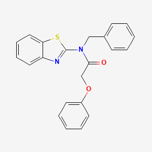 molecular formula C22H18N2O2S B2444816 N-(benzo[d]thiazol-2-yl)-N-benzyl-2-phenoxyacetamide CAS No. 899963-58-7