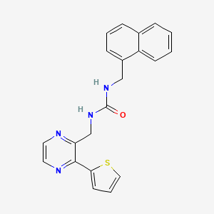 1-(Naphthalen-1-ylmethyl)-3-((3-(thiophen-2-yl)pyrazin-2-yl)methyl)urea