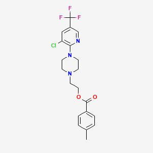 2-{4-[3-Chloro-5-(trifluoromethyl)-2-pyridinyl]piperazino}ethyl 4-methylbenzenecarboxylate