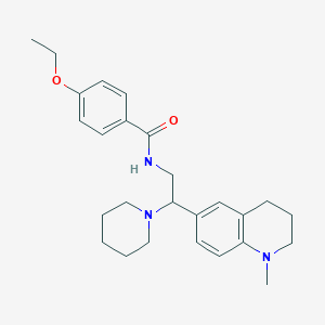 molecular formula C26H35N3O2 B2444832 4-乙氧基-N-(2-(1-甲基-1,2,3,4-四氢喹啉-6-基)-2-(哌啶-1-基)乙基)苯甲酰胺 CAS No. 921902-33-2