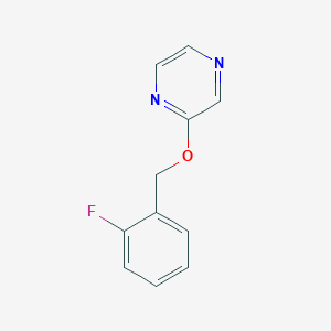 molecular formula C11H9FN2O B2444833 2-[(2-Fluorophenyl)methoxy]pyrazine CAS No. 2202085-94-5
