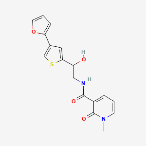 N-[2-[4-(Furan-2-yl)thiophen-2-yl]-2-hydroxyethyl]-1-methyl-2-oxopyridine-3-carboxamide