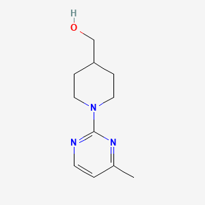 molecular formula C11H17N3O B2444857 (1-(4-Methylpyrimidin-2-yl)piperidin-4-yl)methanol CAS No. 1261232-55-6