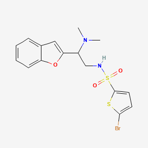 N-(2-(benzofuran-2-yl)-2-(dimethylamino)ethyl)-5-bromothiophene-2-sulfonamide