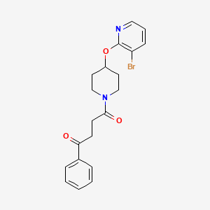 1-(4-((3-Bromopyridin-2-yl)oxy)piperidin-1-yl)-4-phenylbutane-1,4-dione