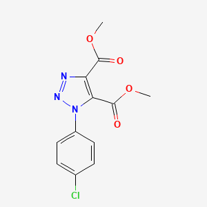 molecular formula C12H10ClN3O4 B2444898 dimethyl 1-(4-chlorophenyl)-1H-1,2,3-triazole-4,5-dicarboxylate CAS No. 129748-78-3