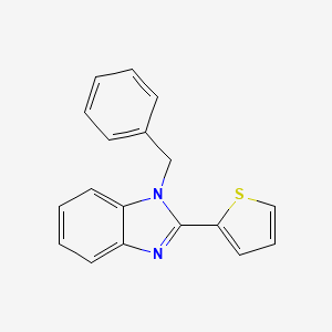 molecular formula C18H14N2S B2444900 1-Benzyl-2-thiophen-2-ylbenzimidazole CAS No. 488813-95-2