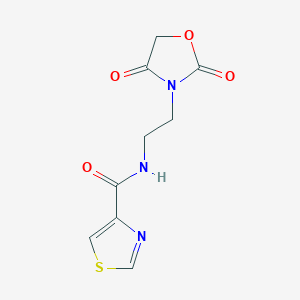 N-(2-(2,4-dioxooxazolidin-3-yl)ethyl)thiazole-4-carboxamide