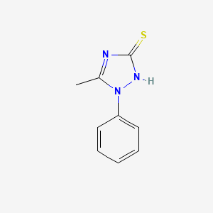 molecular formula C9H9N3S B2444919 3-methyl-2-phenyl-1H-1,2,4-triazole-5-thione CAS No. 51727-41-4