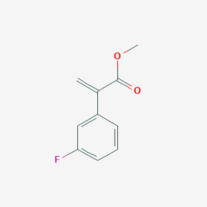 molecular formula C10H9FO2 B2444928 Methyl 2-(3-fluorophenyl)acrylate CAS No. 189298-28-0