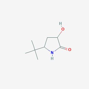 molecular formula C8H15NO2 B2444929 5-Tert-butyl-3-hydroxypyrrolidin-2-one CAS No. 2230804-11-0