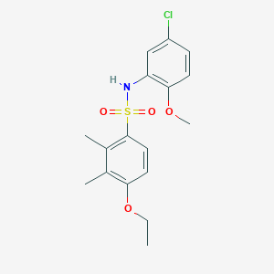 molecular formula C17H20ClNO4S B2444931 N-(5-chloro-2-methoxyphenyl)-4-ethoxy-2,3-dimethylbenzene-1-sulfonamide CAS No. 717894-39-8