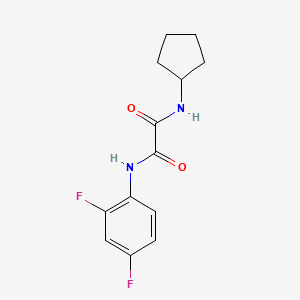 molecular formula C13H14F2N2O2 B2444957 N1-cyclopentyl-N2-(2,4-difluorophenyl)oxalamide CAS No. 898356-42-8