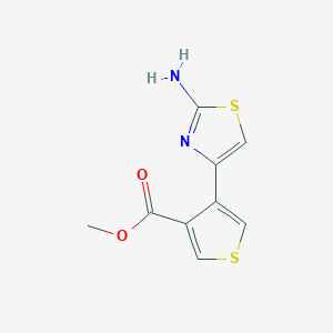Methyl 4-(2-amino-1,3-thiazol-4-yl)thiophene-3-carboxylate