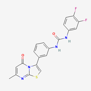 1-(3,4-difluorophenyl)-3-(3-(7-methyl-5-oxo-5H-thiazolo[3,2-a]pyrimidin-3-yl)phenyl)urea