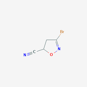 B2444977 3-Bromo-4,5-dihydroisoxazole-5-carbonitrile CAS No. 1241953-58-1