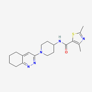 molecular formula C19H25N5OS B2444980 2,4-dimethyl-N-(1-(5,6,7,8-tetrahydrocinnolin-3-yl)piperidin-4-yl)thiazole-5-carboxamide CAS No. 2034319-20-3