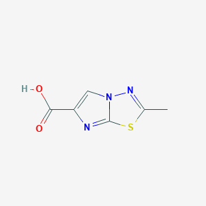 molecular formula C6H5N3O2S B2444992 2-Methylimidazo[2,1-b][1,3,4]thiadiazole-6-carboxylic acid CAS No. 96356-06-8