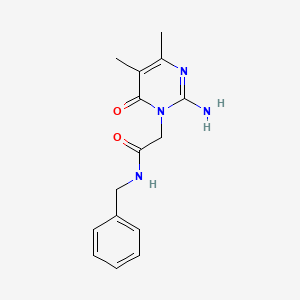 2-(2-amino-4,5-dimethyl-6-oxopyrimidin-1(6H)-yl)-N-benzylacetamide