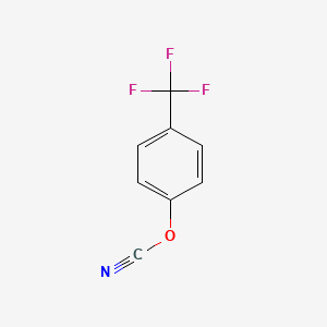 molecular formula C8H4F3NO B2445001 [4-(Trifluoromethyl)phenyl] cyanate CAS No. 1188446-85-6