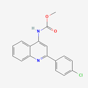 methyl N-[2-(4-chlorophenyl)quinolin-4-yl]carbamate