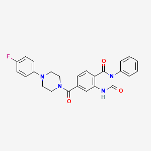 7-{[4-(4-fluorophenyl)piperazin-1-yl]carbonyl}-3-phenylquinazoline-2,4(1H,3H)-dione