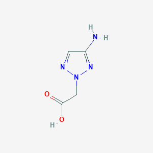 molecular formula C4H6N4O2 B2445011 2-(4-amino-2H-1,2,3-triazol-2-yl)aceticacid CAS No. 1368124-71-3