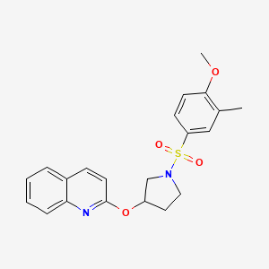 2-((1-((4-Methoxy-3-methylphenyl)sulfonyl)pyrrolidin-3-yl)oxy)quinoline
