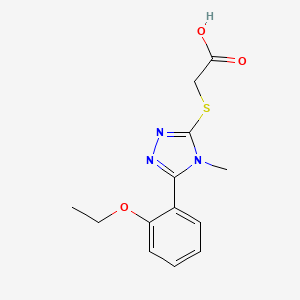2-[[5-(2-Ethoxyphenyl)-4-methyl-1,2,4-triazol-3-yl]sulfanyl]acetic acid