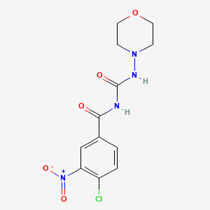 4-chloro-N-(morpholin-4-ylcarbamoyl)-3-nitrobenzamide