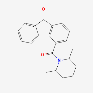 molecular formula C21H21NO2 B2445048 4-(2,6-dimethylpiperidine-1-carbonyl)-9H-fluoren-9-one CAS No. 327060-98-0