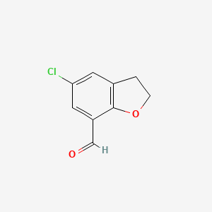 5-Chloro-2,3-dihydro-1-benzofuran-7-carbaldehyde