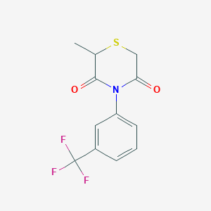 2-Methyl-4-[3-(trifluoromethyl)phenyl]-3,5-thiomorpholinedione