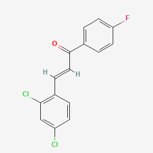 B2445177 (2E)-3-(2,4-dichlorophenyl)-1-(4-fluorophenyl)prop-2-en-1-one CAS No. 851581-61-8