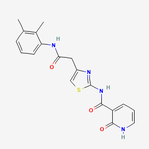 N-(4-(2-((2,3-dimethylphenyl)amino)-2-oxoethyl)thiazol-2-yl)-2-oxo-1,2-dihydropyridine-3-carboxamide