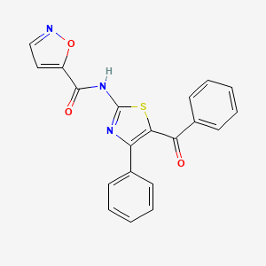 N-(5-benzoyl-4-phenylthiazol-2-yl)isoxazole-5-carboxamide