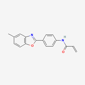 molecular formula C17H14N2O2 B2445197 N-[4-(5-Methyl-1,3-benzoxazol-2-yl)phenyl]prop-2-enamide CAS No. 93323-54-7