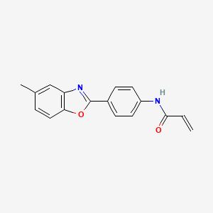 N-[4-(5-Methyl-1,3-benzoxazol-2-yl)phenyl]prop-2-enamide