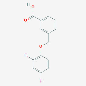 molecular formula C14H10F2O3 B2445229 3-[(2,4-Difluorophenoxy)methyl]benzoic acid CAS No. 832739-54-5