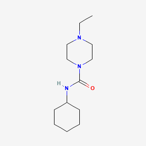 molecular formula C13H25N3O B2445236 N-cyclohexyl-4-ethylpiperazine-1-carboxamide CAS No. 553657-03-7
