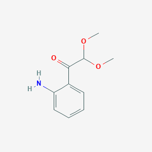 molecular formula C10H13NO3 B2445237 1-(2-aminophenyl)-2,2-dimethoxyethan-1-one CAS No. 2721-49-5