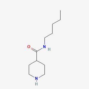 molecular formula C11H22N2O B2445254 N-pentylpiperidine-4-carboxamide CAS No. 926259-06-5