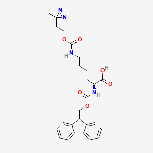 molecular formula C26H30N4O6 B2445300 Fmoc-L-Photo-Lysine 