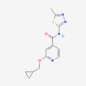 2-(cyclopropylmethoxy)-N-(5-methyl-1,3,4-thiadiazol-2-yl)isonicotinamide
