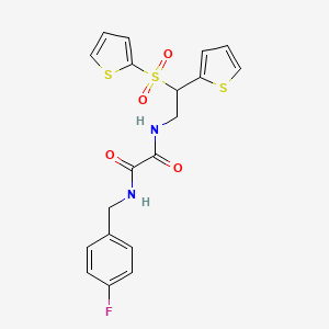 N-(4-fluorobenzyl)-N'-[2-(2-thienyl)-2-(2-thienylsulfonyl)ethyl]ethanediamide