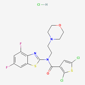 2,5-dichloro-N-(4,6-difluorobenzo[d]thiazol-2-yl)-N-(2-morpholinoethyl)thiophene-3-carboxamide hydrochloride