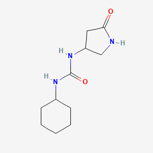 molecular formula C11H19N3O2 B2445469 1-Cyclohexyl-3-(5-oxopyrrolidin-3-yl)urea CAS No. 1351623-12-5