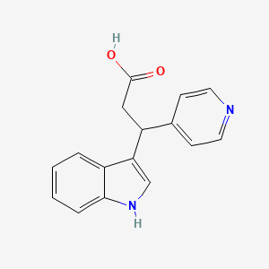 molecular formula C16H14N2O2 B2445520 3-(1H-indol-3-yl)-3-(pyridin-4-yl)propanoic acid CAS No. 797779-89-6