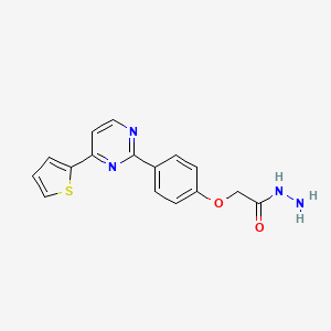 2-{4-[4-(2-Thienyl)-2-pyrimidinyl]phenoxy}acetohydrazide