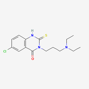 6-chloro-3-[3-(diethylamino)propyl]-2-thioxo-2,3-dihydroquinazolin-4(1H)-one